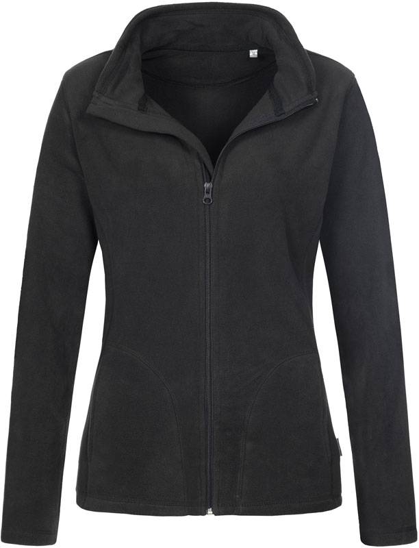 Stedman|Fleece Jacket Women, Dámska flís.bunda, čierna Opal, L