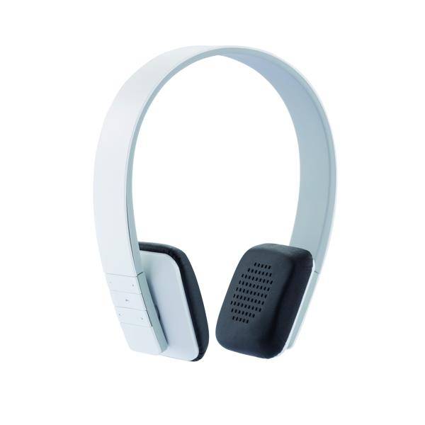 Stereo bluetooth sluchátka, bílá