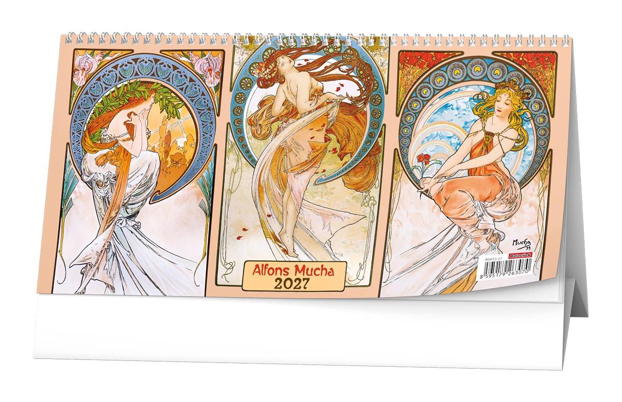 Stolní čtrnáctidenní kalendář - Alfons Mucha 2027
