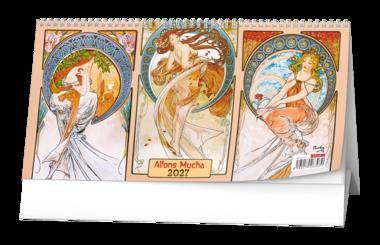 Stolní čtrnáctidenní kalendář - Alfons Mucha 2027