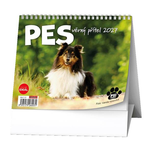 Stolní kalendář - IDEÁL - Pes - věrný přítel /s psími jmény/ Stolní kalendář - IDEÁL - Pes - věrný přítel /s psími jmény/