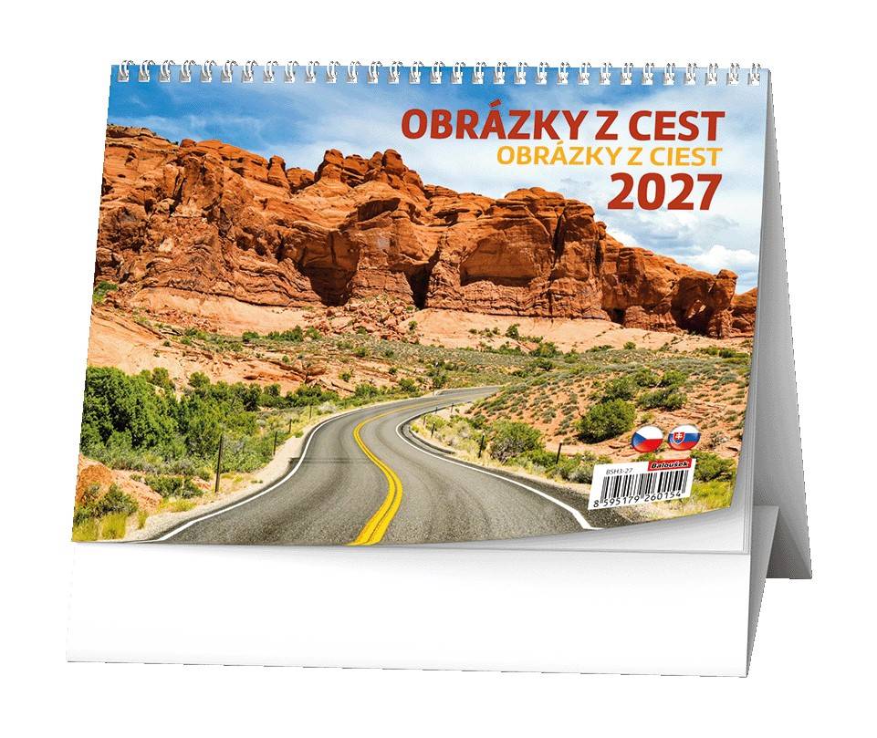 Stolní kalendář - Obrázky z cest