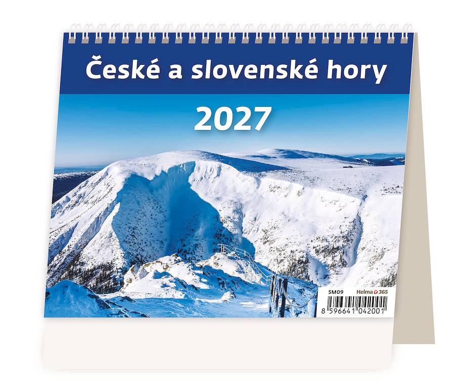 Stolný kalendár MiniMax České a slovenské hory 2027 