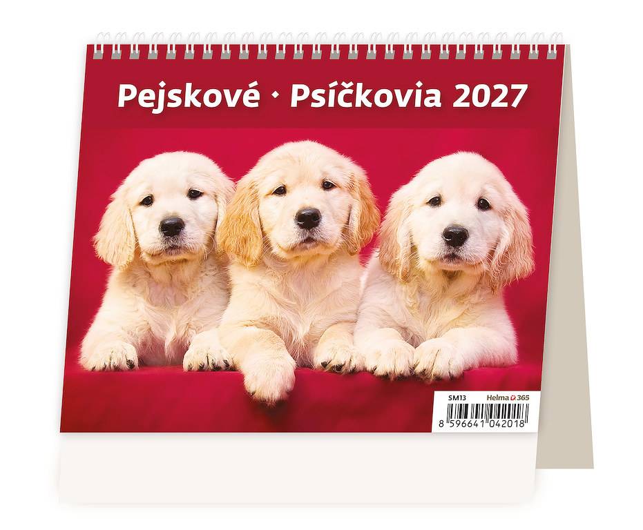 Stolný kalendár MiniMax Psíkové 2027 