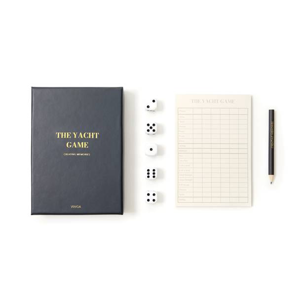 Stolová hra VINGA Yatzy, modrá námornícka Stolová hra VINGA Yatzy, modrá námornícka