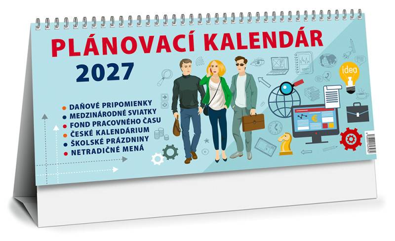 Stolový kalendár Plánovací MAXI 2027