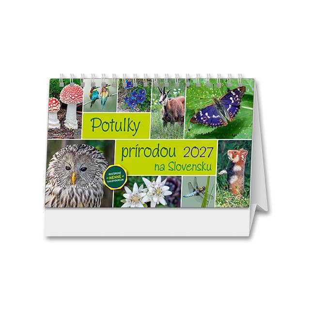 Stolový kalendár Potulky prírodou na Slovensku 2027