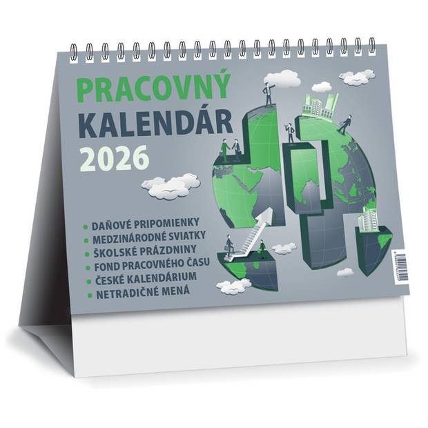 Stolový kalendár Pracovný malý 2026 Stolový kalendár Pracovný malý 2026