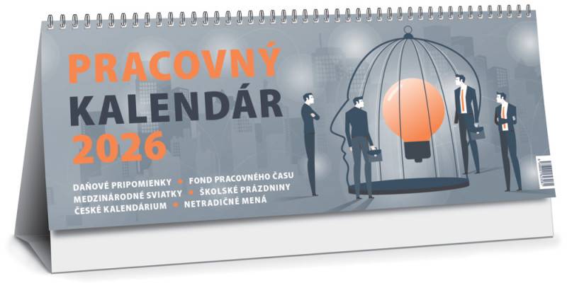 Stolový kalendár Pracovný veľký 2026