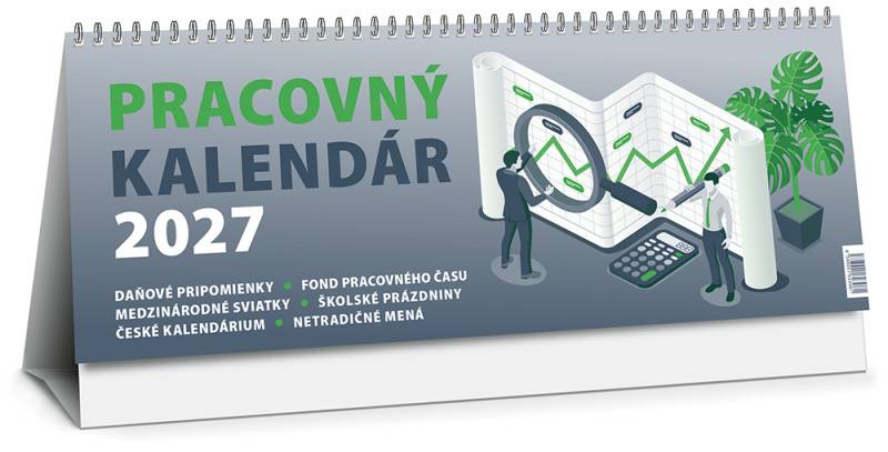 Stolový kalendár Pracovný veľký 2027