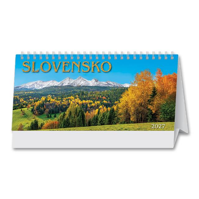 Stolový kalendár Slovensko stĺpcové 2027