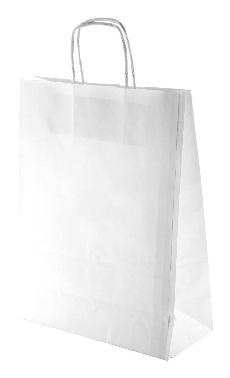 Store papierová taška, biela