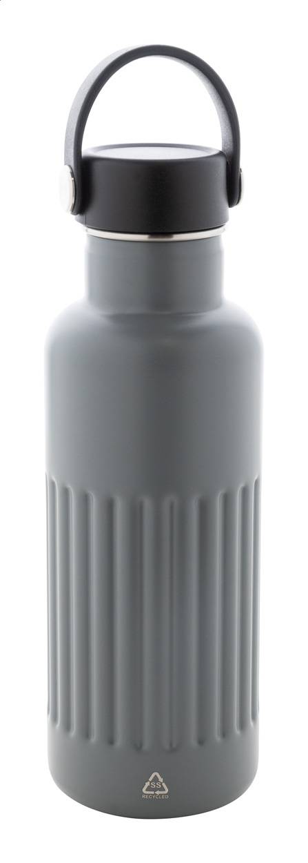 Streaky Go izolovaná fľaša, sivá tmavá