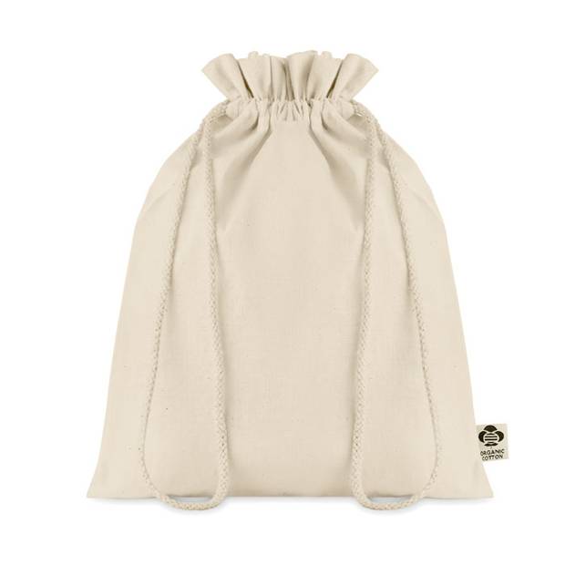 Střední dárková bavlněná taška, hnědá béžová Střední dárková bavlněná taška, hnědá béžová