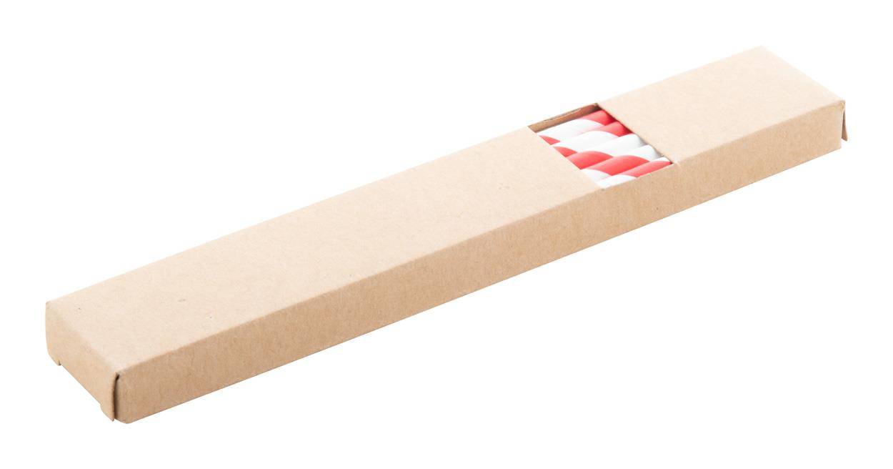 StriStraw sada slamiek, červená