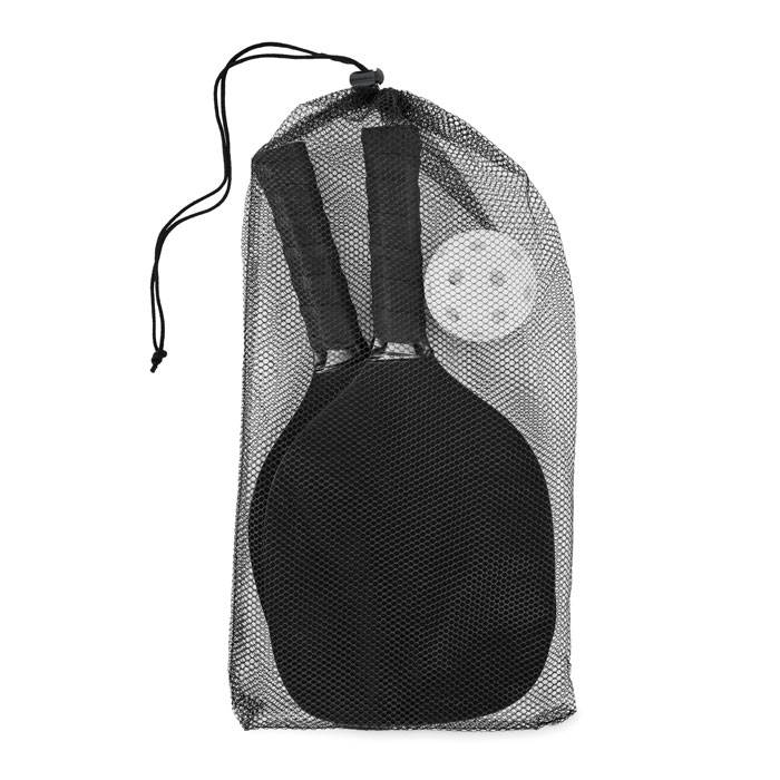 Súprava pálok na pickleball, čierna