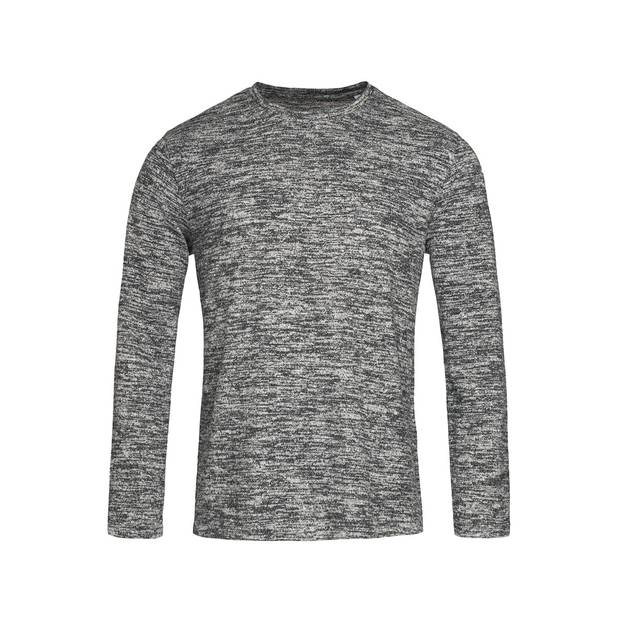 Svetr STEDMAN Knit Sweater, Dark Grey Melange šedá, 2XL Svetr STEDMAN Knit Sweater, Dark Grey Melange šedá, 2XL