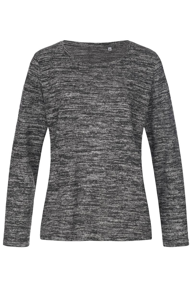 Svetr STEDMAN Knit Sweater, Dark Grey Melange šedá, XL