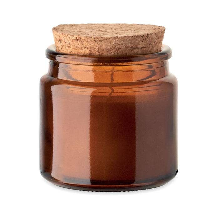 Sviečka z rastlinného vosku 70g, hnedá