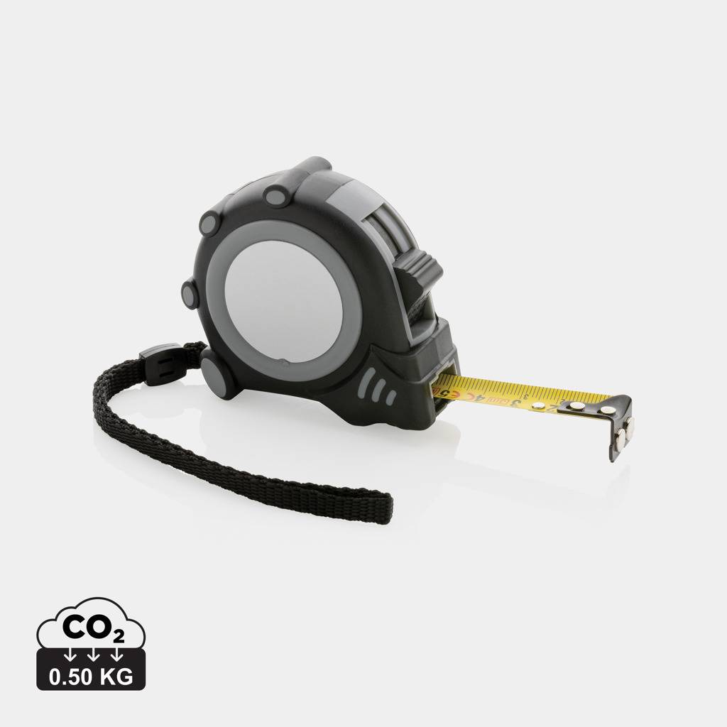 Svinovací metr Grip 3m/16mm, šedá - černá