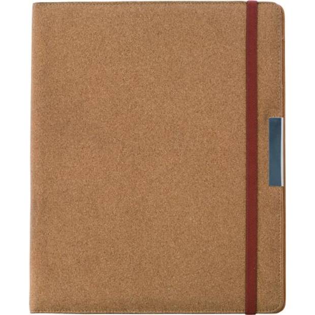 TALEN korkové portfólio A4 s blokom a gumičkou, hnedé TALEN korkové portfólio A4 s blokom a gumičkou, hnedé
