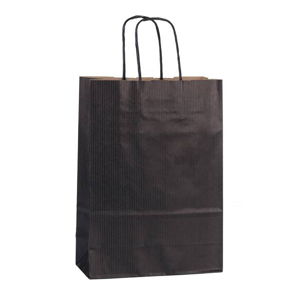 TANKA 18 Papírová dárková taška, 18x8x25 cm, černá TANKA 18 Papírová dárková taška, 18x8x25 cm, černá