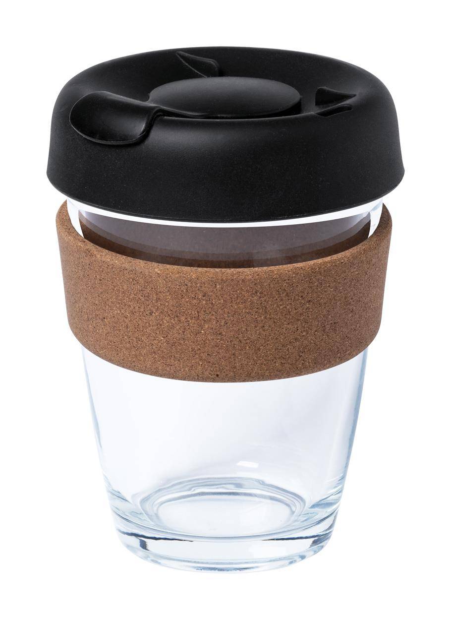 Tarkol cestovný sklenený hrnček, hnedá