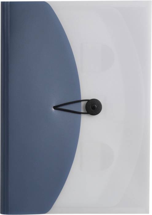 Taška na dokumenty s vreckami, polypropylén, modrá