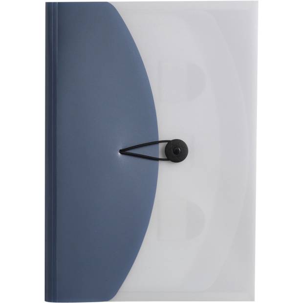 Taška na dokumenty s vreckami, polypropylén, modrá Taška na dokumenty s vreckami, polypropylén, modrá