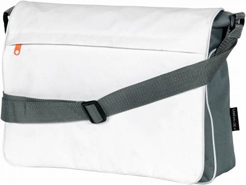 Taška na laptop s přední kapsou, bílá