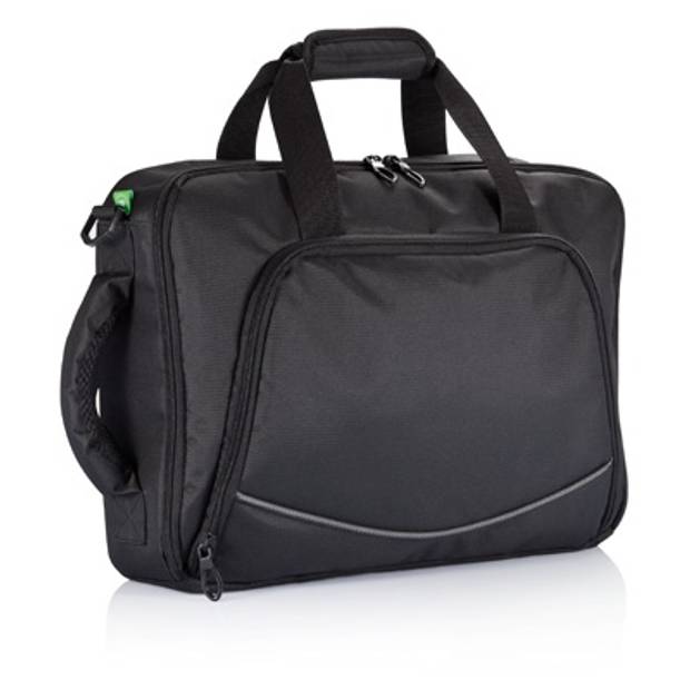 Taška na notebook, možnosť nosiť ako batoh, čierna Taška na notebook, možnosť nosiť ako batoh, čierna