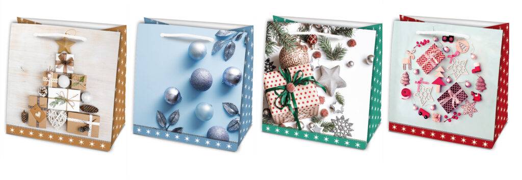 Taška pap. "SQ" mini Quadro Vánoce