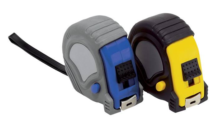 TECHNIK plastový zvinovací meter 3 m, žltá čierna