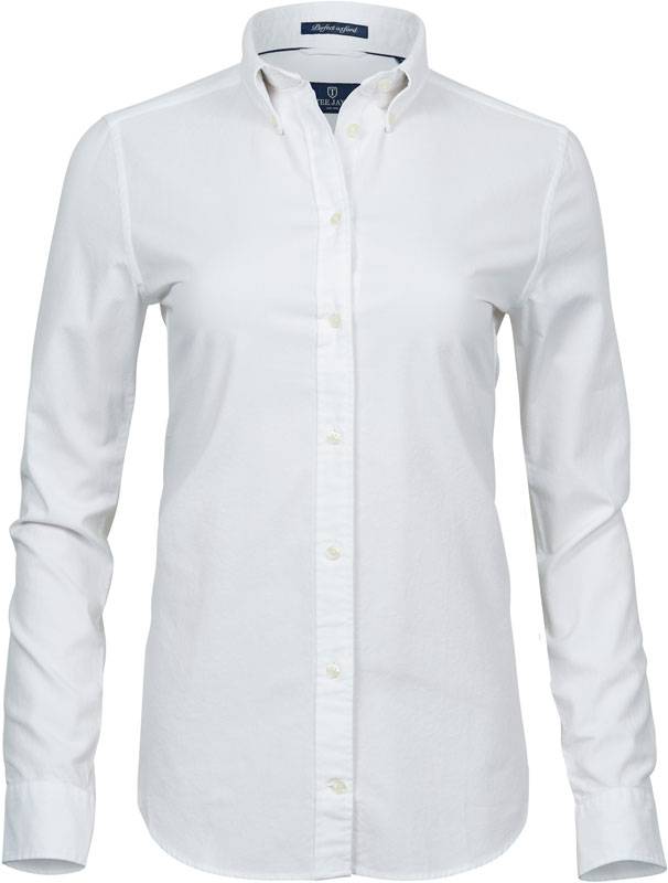 Tee Jays | 4001, Halenka Oxford Perfect s dl. rukávem, bílá, XS