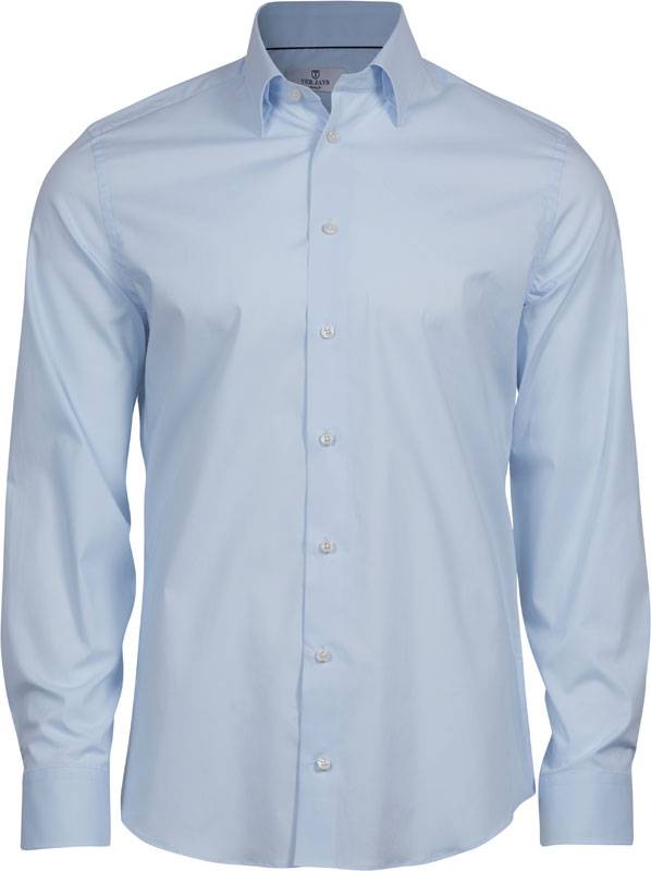 Tee Jays | 4024, Luxusná elastická košeľa s dl. rukávom, modrá light, XXL