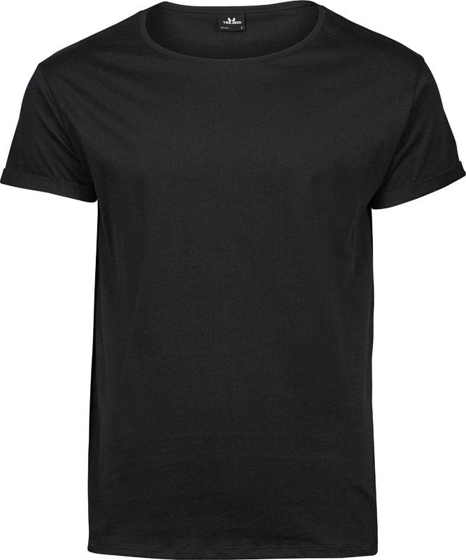 Tee Jays | 5062, Pánské tričko s rolovatelnými rukávy, černá, M