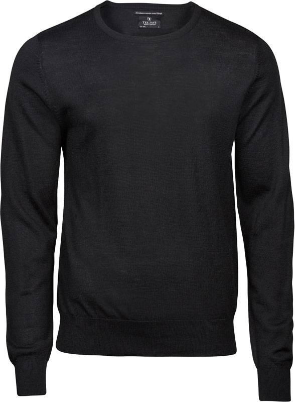 Tee Jays | 6000, Pánský sveter, čierna, M