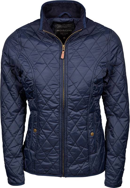 Tee Jays | 9661, Dámská prošívaná bunda "Richmond", modrá deep navy, M