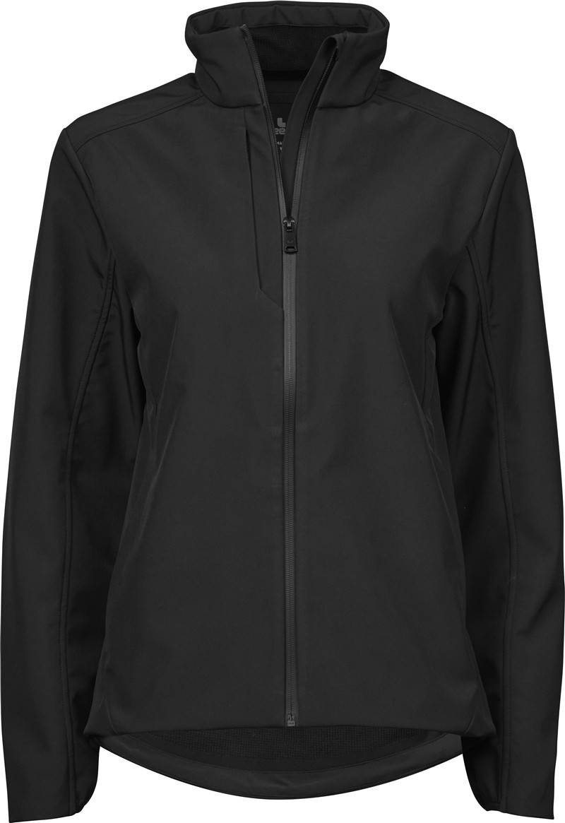 Tee Jays|TJ 9521, 3vrstv.dámska softshell bunda „Performance“, čierna, S