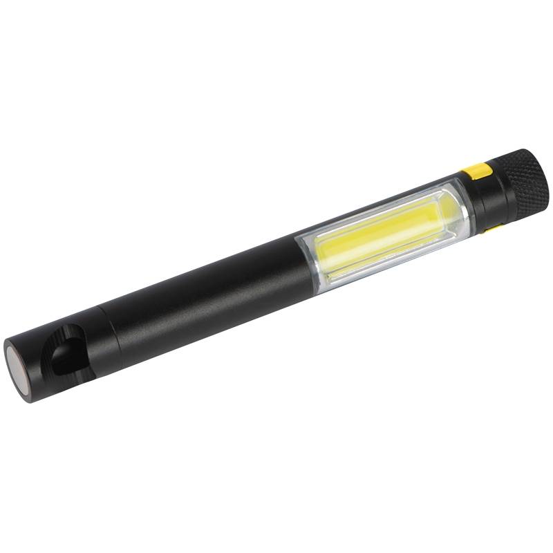 TELUADA hliníkové svítidlo s COB diodou a otvírákem, černá