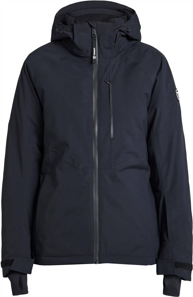 Tenson|Core Ski Jacket Women, Dámska lyžiarska bunda s kapuc., čierna, XS