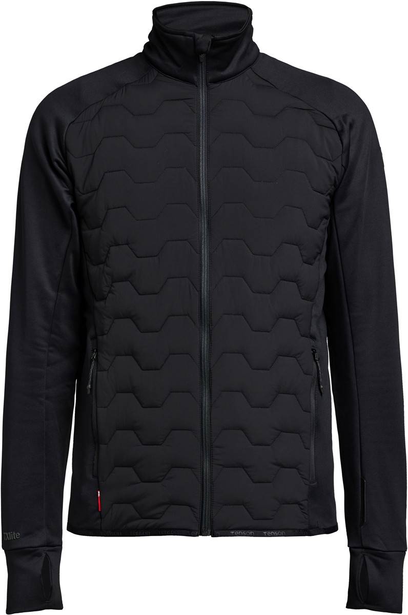 Tenson|TXlite Hybrid Zip Men, Pánska hybrid.bunda, čierna, S