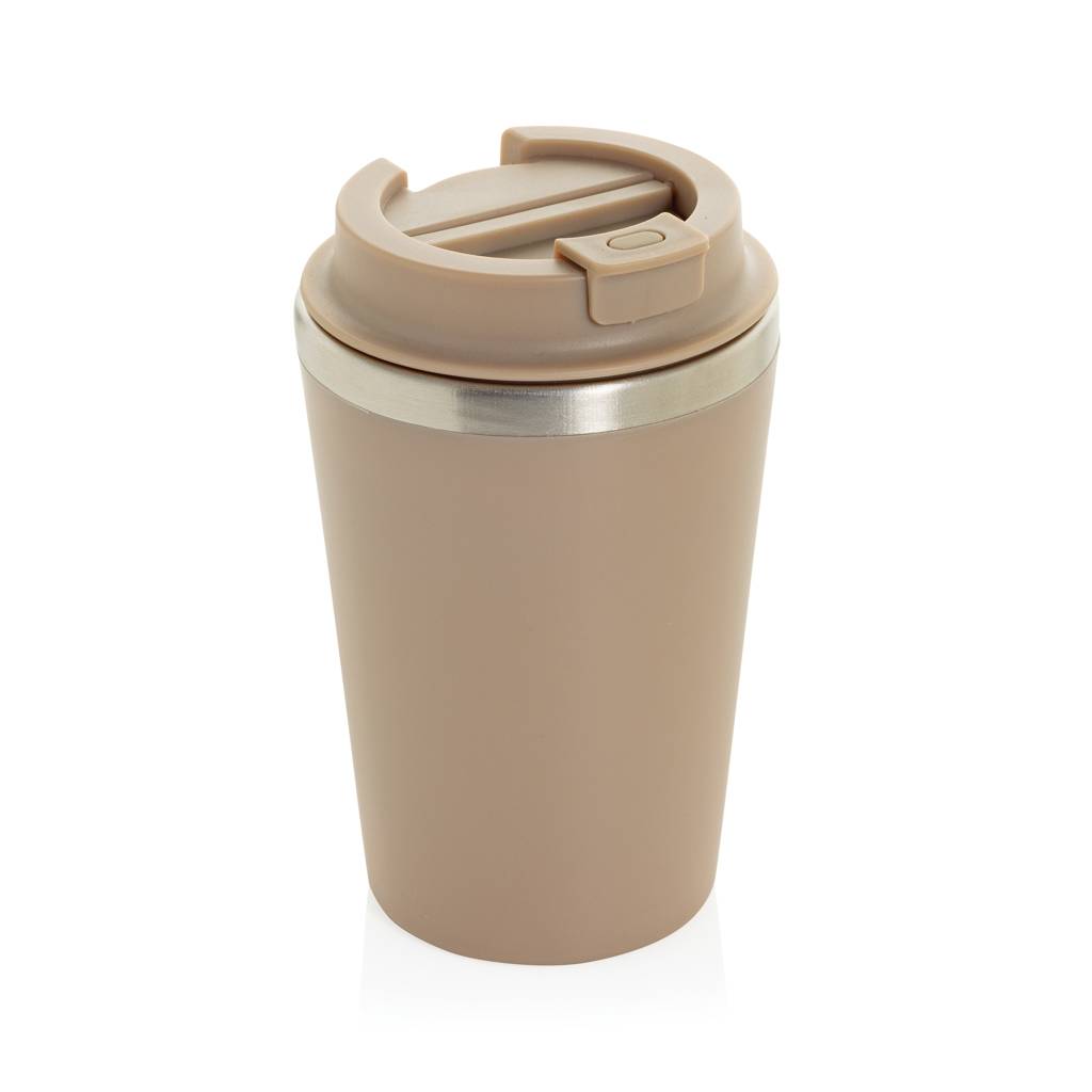Termo hrnček 350ml Java z RCS recykl. PP, hnedá Greige