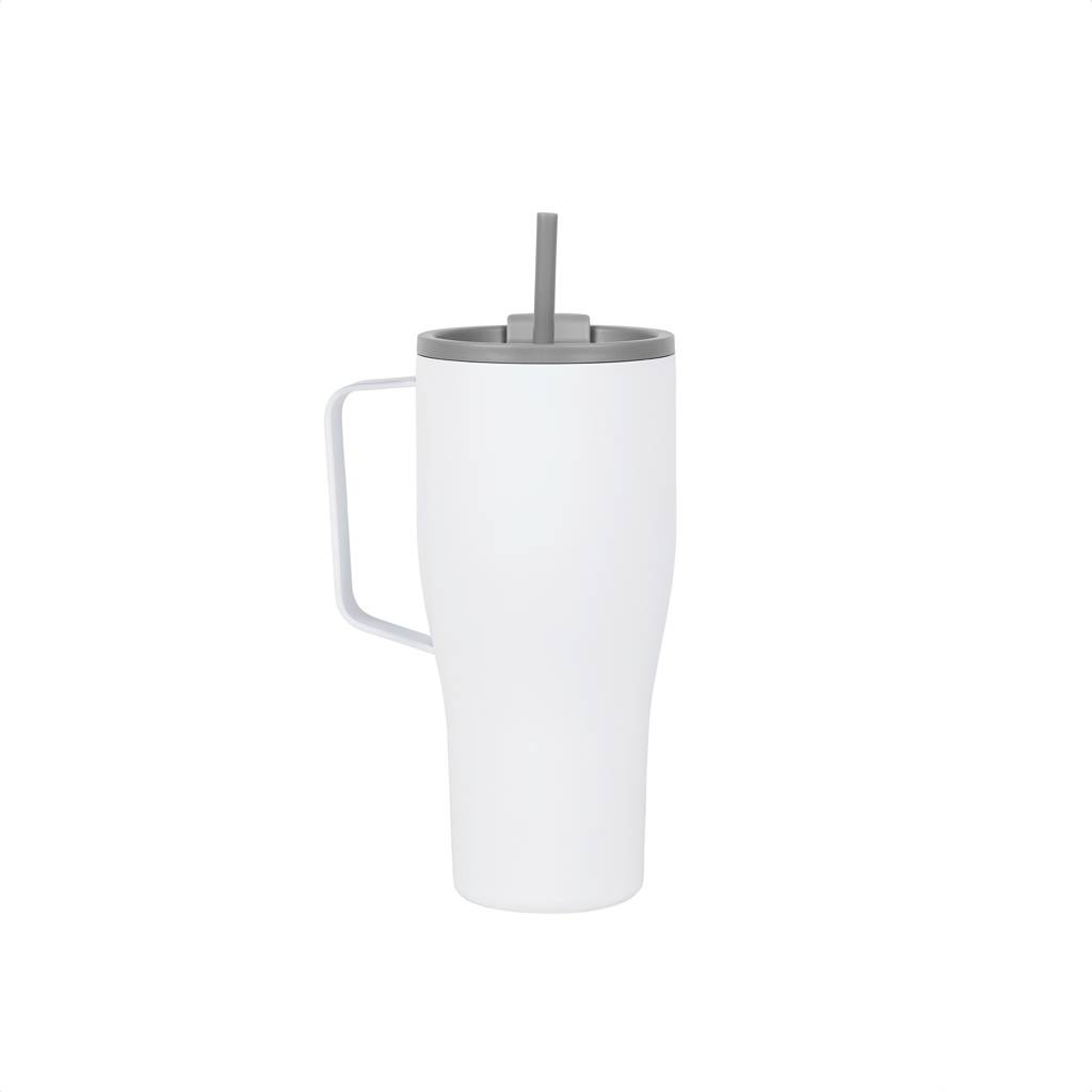 Termofľaša VINGA Eos z RCS recykl. nerezovej ocele 800ml, biela