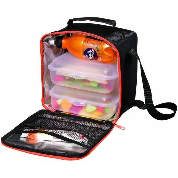 Termotaška na obed, čierna/oranžová Termotaška na obed, čierna/oranžová