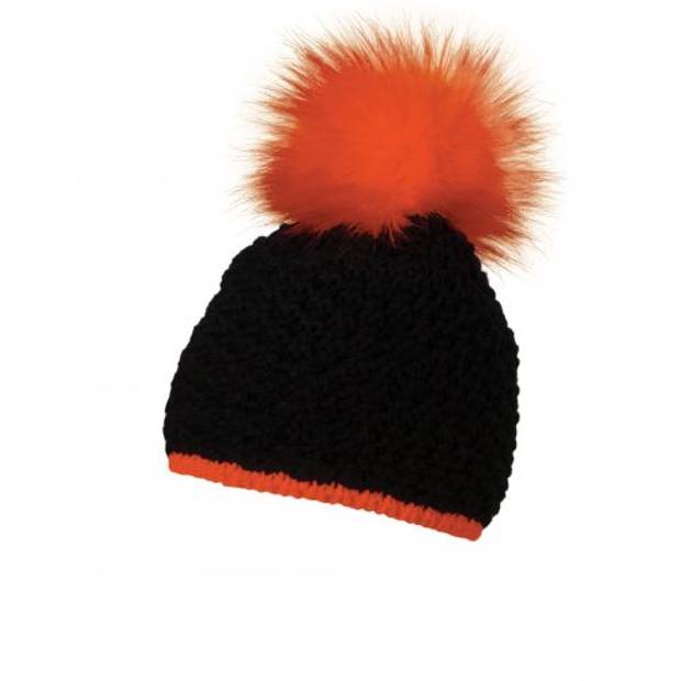 TETSU zimná čiapka s neónovým brmbolcom, oranžová TETSU zimná čiapka s neónovým brmbolcom, oranžová