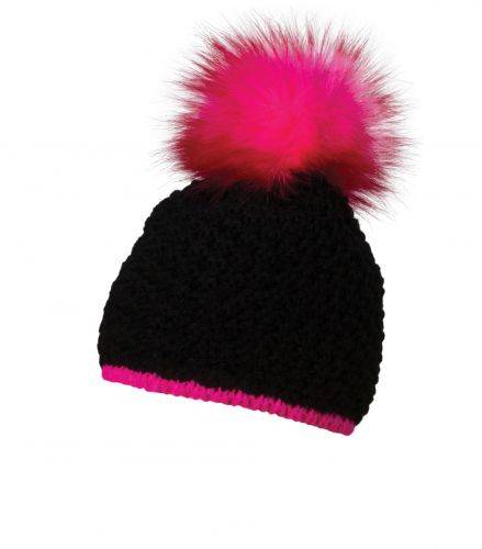 růžová neonová - černá