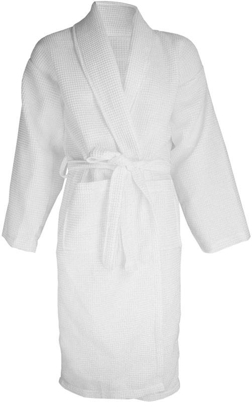 The One | Waffle Bathrobe, Župan, biela, L/XL