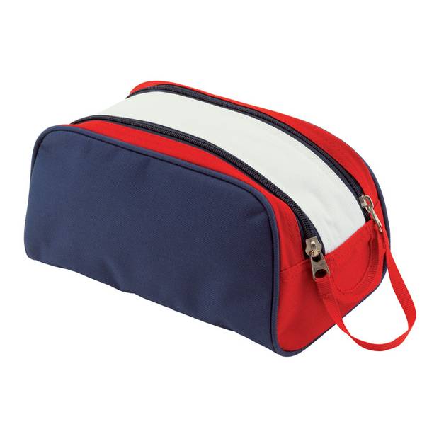 Toaletní taška, modrá / červená / bílá Toaletní taška, modrá / červená / bílá