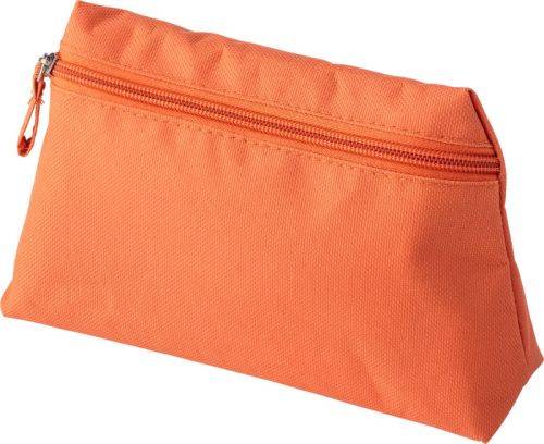 Toaletní taška, polyester, oranžová